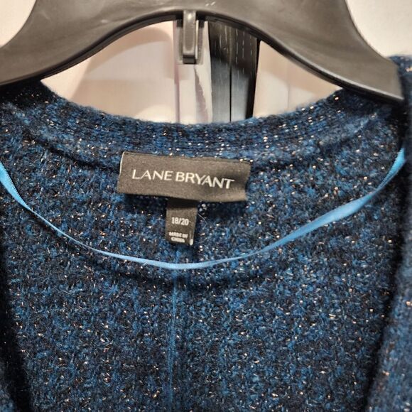 Lane Bryant Cardigan Women's Size 18/20 Blue/teal, Rhinestone - Picture 3 of 4